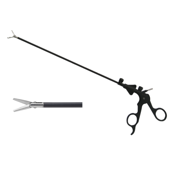 Laparoscopic surgical instrument scissors straight type (double action) 5MMX330MM