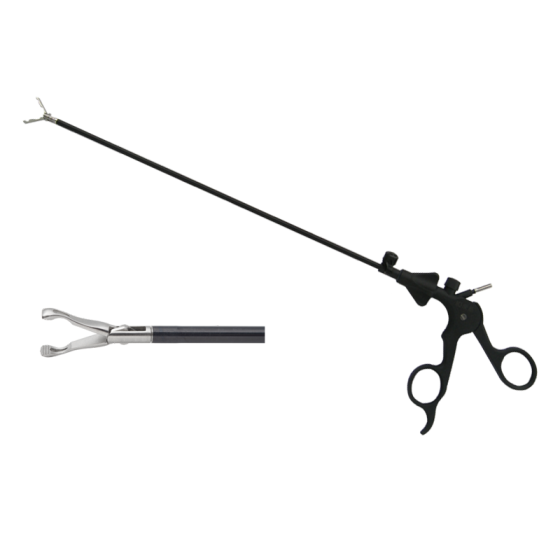 Laparoscopic surgical instrument gripper (gallbladder gripper with hole) 5MMX330MM