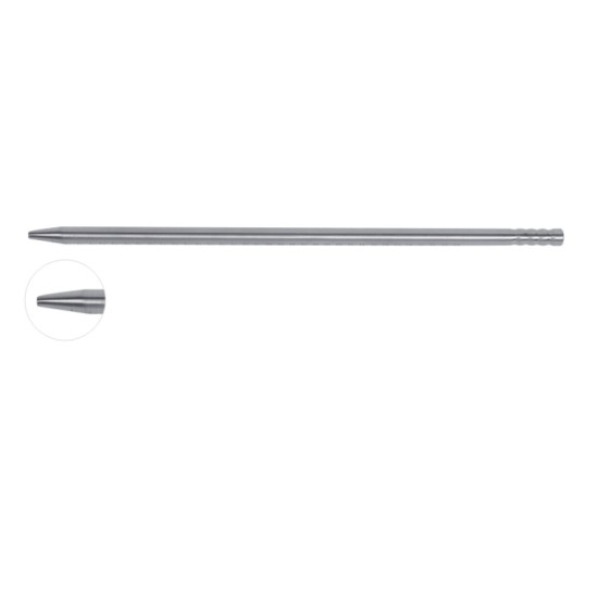 Single-channel guide rods for spinal endoscopic surgical instruments